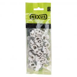 SELECTRIX CABLE CLIPS ROUND 12MM 100PK