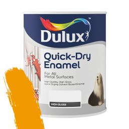 DULUX QUICK DRY ENAMEL GOLDEN YELLOW 1L