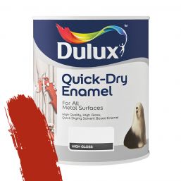 DULUX QUICK DRY ENAMEL SIGNAL RED 1L