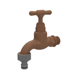 PRO CLOSE GARDEN TAP 15MM 3/4INCH + TAIL