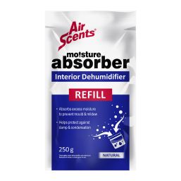 AIR SCENTS MOISTURE ABSORBER REFILL NATURAL 250G