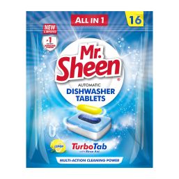 MR SHEEN DISHWASHER AUTOMATIC TABLETS LEMON 16 UNITS