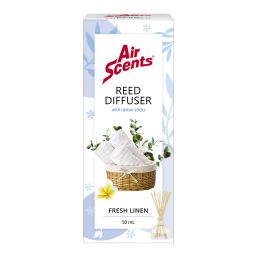 AIR SCENTS REED DIFFUSER FRESH LINEN 50ML