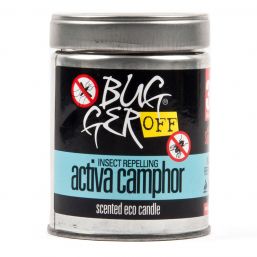 BUGGER OFF ECO SCENTED CANDLE ACTIVA CAMPHOR