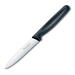 VICTORINOX PARING KNIFE PLAIN 10CM BLACK